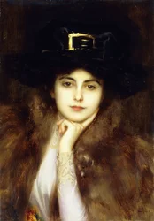 Portret van een elegante dame