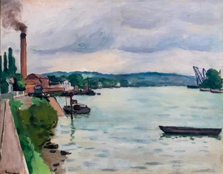 Uitzicht op de Seine (bij Rouen)