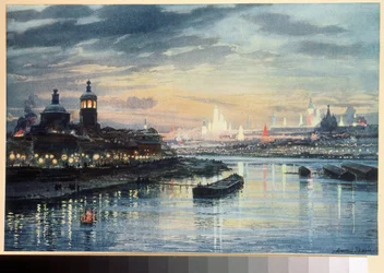 Verlichting in Moskou