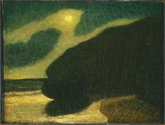 Maanverlichte baai