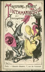 Illustratie door Albert Robida (1848-1926) in Histoire de France tintamarresque, ca. 1880 - Geschiedenis, Dans
