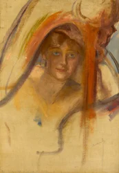 Studie voor Femme à la Harpe