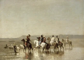 Een Valkenjacht, 1862