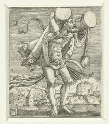 Hercules draagt de zuilen