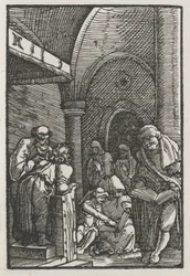 De Val en Verlossing van de Mens: Christus in discussie met de dokters, ca. 1515