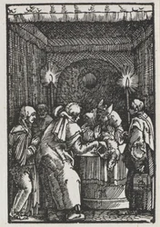 De Val en Verlossing van de Mens: Joachims Offer afgewezen door de Hogepriester, ca. 1515