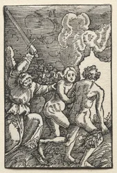 De val en verlossing van de mens: De verdrijving uit Eden, ca. 1515