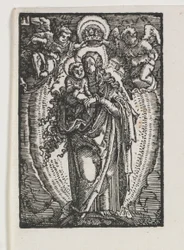 De Val en Verlossing van de Mens: De Maagd als Koningin van de Hemel, ca. 1513
