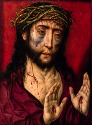 Christus met doornen gekroond (Olieverf op hout (eik))