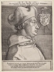 Kardinaal Albrecht van Brandenburg - de Grote Plaat