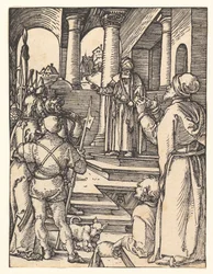 Christus voor Pilatus, uit "De kleine passie"