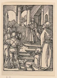 Christus voor Pilatus, uit De Kleine Passie Serie