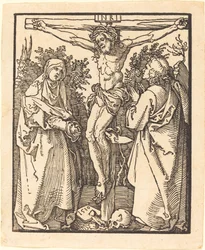 Christus aan het kruis met Maria en Sint Jan, 1510