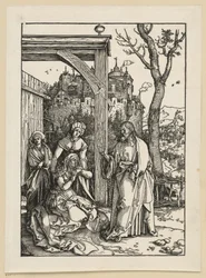 Christus neemt afscheid van zijn moeder (Leven van Maria)