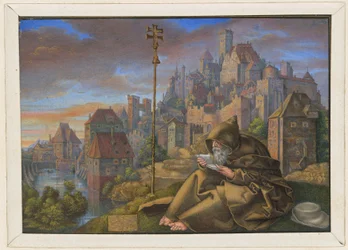 De heilige Antonius aan het lezen
