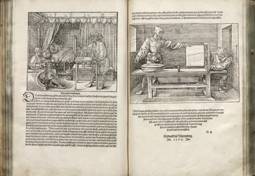 Illustratie uit de Vier Boeken over Menselijke Proportie, 1528