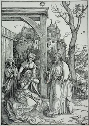 Het leven van de Maagd: Jezus neemt afscheid van zijn moeder (Bartsch 92)
