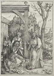 Het leven van de Maagd: Christus neemt afscheid van zijn moeder