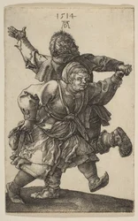 Boerenpaar dansend, 1514