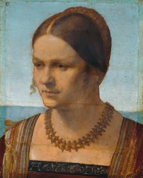 Portret van een jonge Venetiaanse vrouw