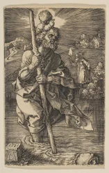 Sint-Christoffel, naar rechts kijkend