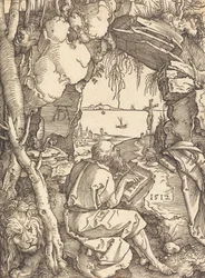 Sint-Hieronymus in een grot
