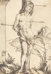 Sint Sebastiaan Gebonden aan de Zuil