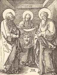 Sint-Veronica tussen de Heiligen Petrus en Paulus, 1509