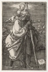 Sint-Christoffel, naar links kijkend, 1521