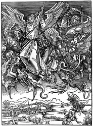 St. Michael vecht met de draak