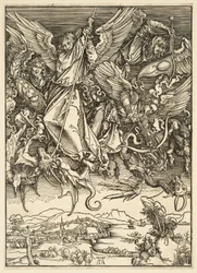 De Apocalyps: Sint-Michaël bestrijdt de draak