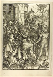 Het dragen van het kruis, uit De Grote Passie
