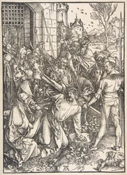 Het dragen van het kruis, uit The Large Passion