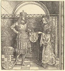 De verloving van Maximiliaan met Maria van Bourgondië