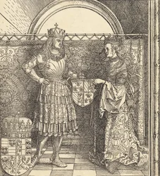 De verloving van Maximiliaan met Maria van Bourgondië