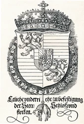 Het wapen van Ferdinand I, koning van Hongarije en Bohemen
