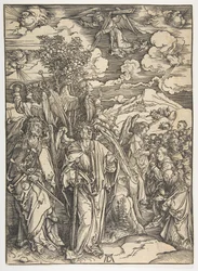 De Vier Engelen die de Winden Vasthouden, uit De Apocalyps, Duitse Editie, 1498, ca. 1498