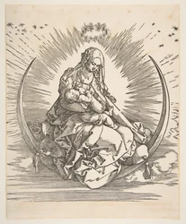 De Madonna op de maansikkel, frontispice voor Het leven van de Maagd
