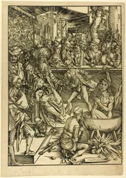 Het martelaarschap van St. Johannes, uit De Apocalyps