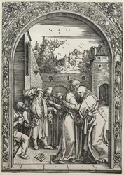 De ontmoeting van Joachim en Anna bij de Gouden Poort, 1504