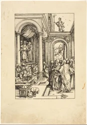 De presentatie van de Maagd in de tempel, uit Het leven van de Maagd