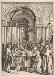 De Afwijzing van Joachims Offer, uit Het Leven van de Maagd, ca. 1504