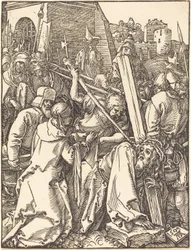 De kleine passie:  Christus draagt het kruis