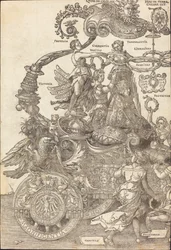 De Triomfwagen van Maximiliaan I (De Grote Triomfwagen) [plaat 1 van 8]