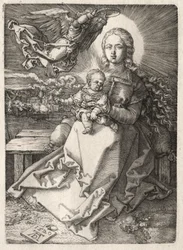 Maagd Gekroond door een Engel, 1520