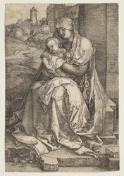 Maagd en Kind zittend bij de muur, 1514