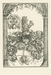 Wapenschild van Jacob de Bannissis, ca. 1515 (houtsnede)