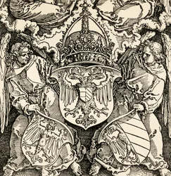 Wapen van het Duitse rijk, gravure