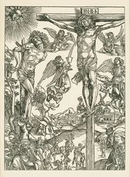 Kruisiging (De Grote Golgotha), ca. 1496-00 (houtsnede)