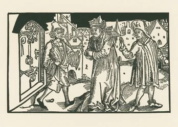 Davus, Simo en Chremes, ca.1492-93 (houtsnede)